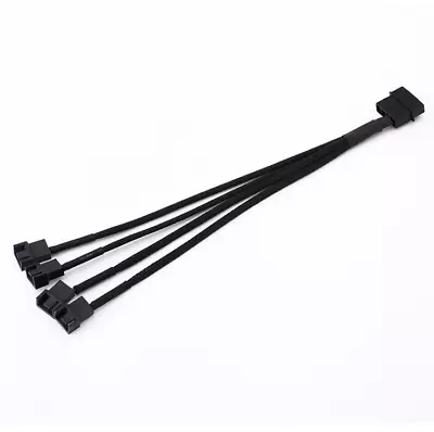 3pcs Chassis Fan Interface Power Extension Cable Large 4pin To Four Small 4pin • $9.80