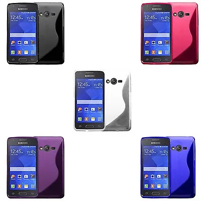 Case For Samsung Galaxy Ace 4 S-Line Silicone Gel Skin Shockproof Phone Cover • £3.99