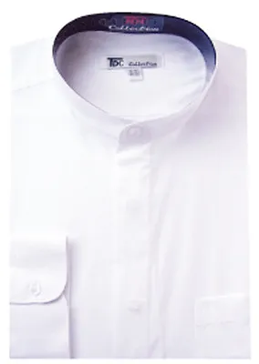 Men's Classy Mandarin Collar Hidden Button Dress Shirt Many Colors SG 01 • $13.50