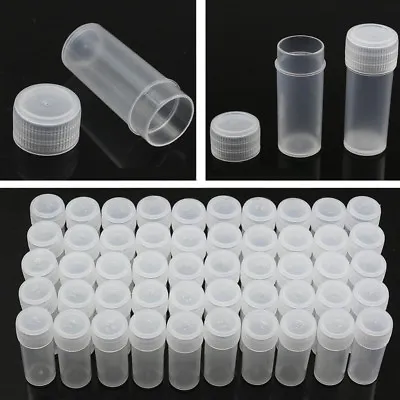 5g Plastic Jars Volume Sample Bottle 5 ML Small Bottle Vial Storage Container UK • £2.23