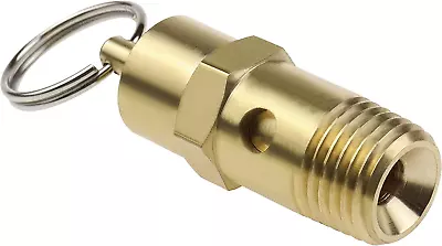 1/4  BSP Brass Air Compressor Pressure Switch Safety Relief Valve 145 PSI 10 BAR • $20.94