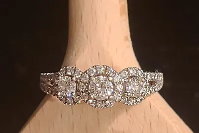 $1299.99 • Buy Zales Past Present Future 3 Stone Diamond Ring