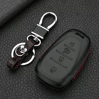 Premium Leather Car Key Fob Cover Case Fits Chevrolet Equinox Malibu Blazer New • $12.98