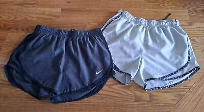 Nike Dri-fit Shorts Running Athletic Training Gym Women's Size M (Lot Of 2) • $25.99