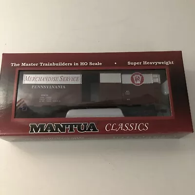 Mantua Classics 41' Steel Box Car Prr Mechandise Service #734549  Ho Scale • $19.95