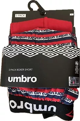 Mens Umbro 2pk Boxer Shorts • £9.70