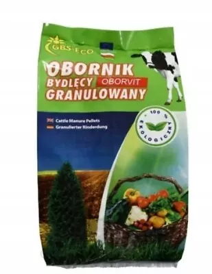 OBORNIK Cow Manure Organic Fertilizer Odorless Granular 5L  Agrecol Biopon • £22.99