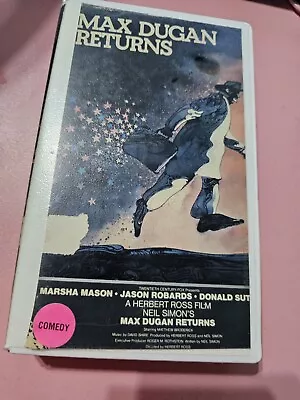 Vintage 1983 Max Dugan Returns VHS W/ Plastic Case- Open Library Rental- • $4.25