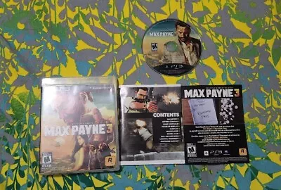 Max Payne 3 (PS3) CIB Same Day Ship Read Desc • $17.99