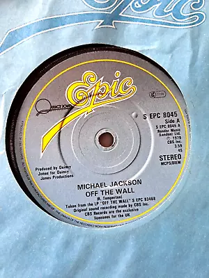 £3 • Buy MICHAEL JACKSON - Off The Wall 7  Single Vinyl VG/VG 1979