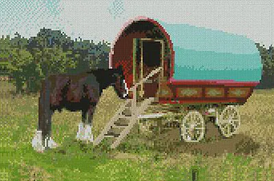 Gypsy Caravan Complete Counted Cross Stitch Kit 12 X 8  • £16.49