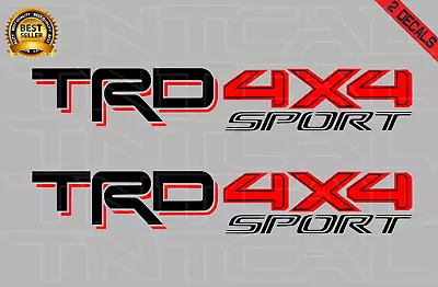 TRD 4x4 Sport Decal Set 2016 - 2020 Tacoma Tundra Toyota Truck Sticker Red/Black • $22.10