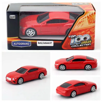 Bentley Continental GT Toy Car Diecast Model Car 1/64 Scale Metal Vehicle Red • $8.96