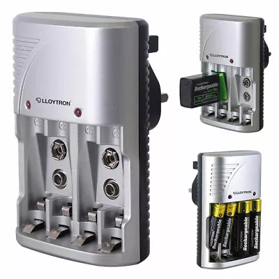 £8.50 • Buy Lloytron Compact AA/AAA+9v Battery Charger For NiMH Batteries