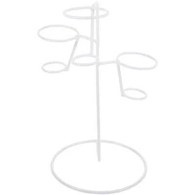 Ice Cream Cone Holder Display Stand 3 Holes Iron Snack Rack • £11.28