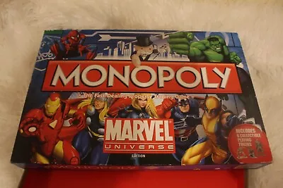 Rare Official Monopoly Metal Casted FIgures Marvel Universe Edition - Complete • £25