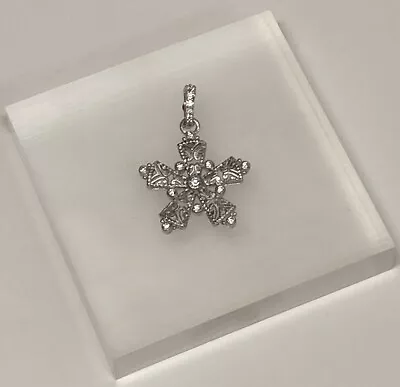Judith Ripka 925 Sterling Silver Diamonique Snowflake  Pendant Pin Enhancer • $100