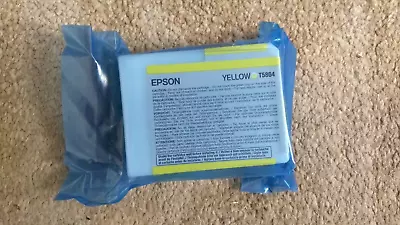 2013 Genuine Epson T5804 Yellow Ink Stylus Pro 3800 3880 80ml New Sealed • $42