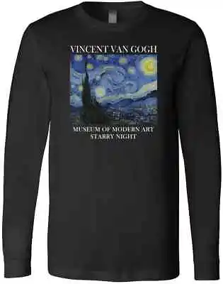 Vincent Van Gogh The Starry Night Painting Amazing Print Gift Artist T-Shirt • $29.99
