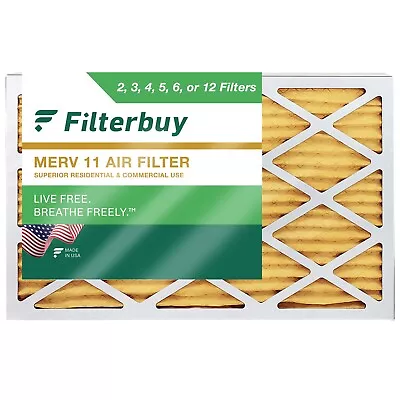 Filterbuy 20x30x1 Pleated Air Filters Replacement For HVAC AC Furnace (MERV 11) • $118.44