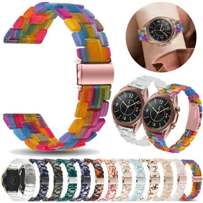 Resin Watch Band Strap For Samsung Galaxy Watch 6 5 4 40 44mm 3 41 45MM Active 2 • $17.09