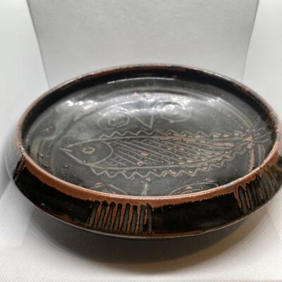 $4000 • Buy Ladi Kwali Fish Bowl Dish Rare Wonderful Nigeria Abuja Pottery