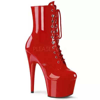 Pleaser Shoes Adore-1020 Sexy Exotic Pole Dancer Red Platform Boots • $173