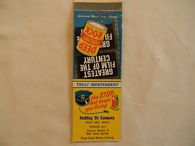 Polk City Iowa Automotive Deep Rock Service Station Farm Low # 11-2 Matchbook • $3.49