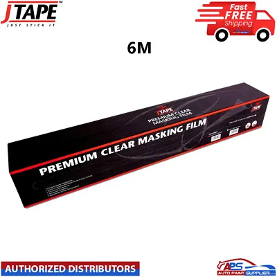 J Tape Masking Film Sheeting Premium Plastic Clear Car Roll 6m X 100m • £34.99