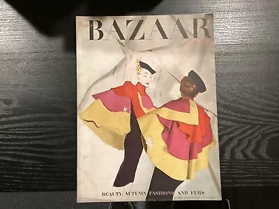 Harper's Bazaar Magazine ~ February 1941 Beauty Fashions And Furs Vintage • $45