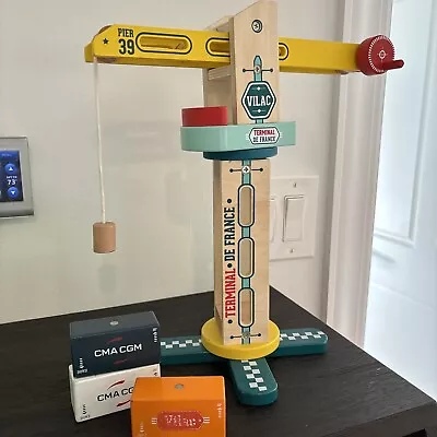 Vilac Toy Wooden Docker Rotating Crane  • $20