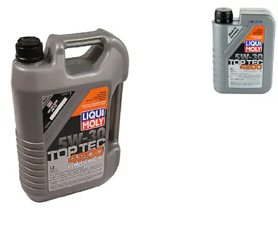 X6 LITER PACK KIT Liqui Moly TOP TEC 4200 5w30 Synthetic Engine Motor Oil For VW • $90.40