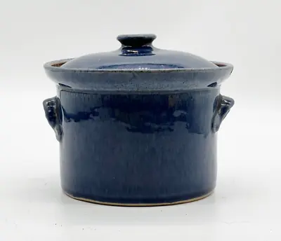 Vintage Denby Bourne 1 Pint Blue Lidded Casserole Dish Bowl • £18.99