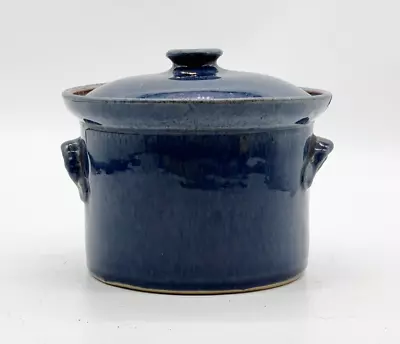 Vintage Denby Bourne 1 Pint Blue Lidded Casserole Dish Bowl • £18.99