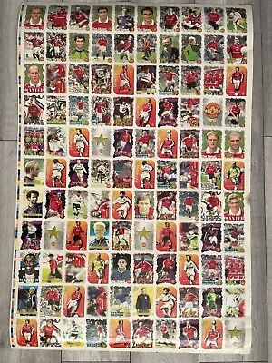 Manchester United Futera Uncut Football Trading Collector Cards 1999 Treble • £59.99