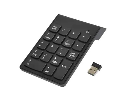 2.4ghz USB Dongle Wireless Number Pad Numpad Numeric Keypad Keyboard • £7.49