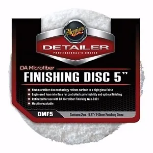 Meguiars Meguiar's DA Microfiber Finishing Disc 5  Pad Buffing Plate (2 Pack) • $28.71