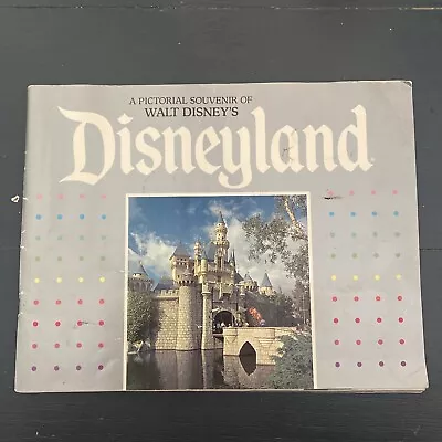Vintage A Pictorial Souvenir Of Walt Disney's Disneyland Epcot 1987 41 Pgs • $25.99