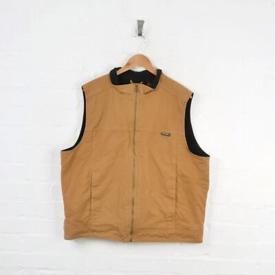 £50 • Buy Vintage Wolverine Vest Gilet Thermal Lined Tan XL