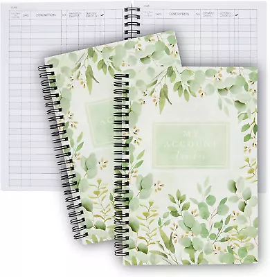 Paper Junkie 2 Pack My Account Spending Tracker Notebook Expense Ledger Record  • $19.01