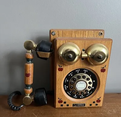 The County Line Telephone Vintage Rotary Style Push Button Wall Phone Farmhouse • $59.95