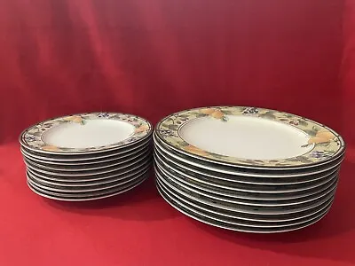 Vintage Mikasa Intaglio Cac29 Garden Harvest Plate Set Made In Malaysia A1603 • $180