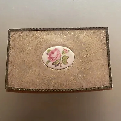 £20 • Buy Vintage 50’s Petrona Wooden Music Jewellery Box Petit Point Embroidered Brahms