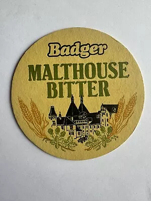 Hall & Woodhouse Blandford Dorset Badger Malthouse Bitter Vintage Beer Mat • £1.30