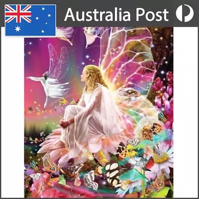 Butterfly Fairy 5D Diamond Painting Embroidery DIY Needlework Home Decor • $13.79
