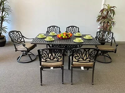 Elizabeth Patio 7pc Dining Set With 42x72 Rectangular Table - Mixed Chairs • $2469