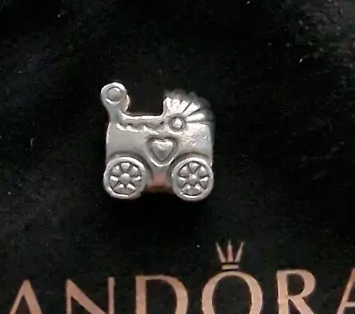 Genuine .925 Silver Pandora Pram Charm • £15