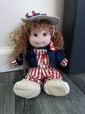 TY Beanie Kids American Flag 4th Of Jullu Collectible Kids Doll Vintage ￼ • $12