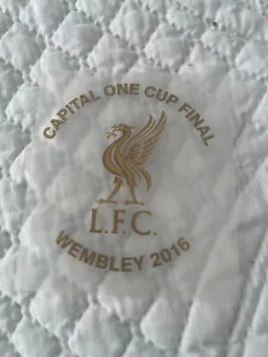 £8 • Buy Liverpool Iron On Cup Final Shirt Badge ( Capital One Cup Final Wembley 2016 )