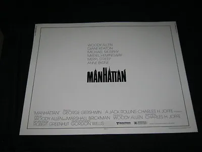  Original 1979 MANHATTAN 22  X 28  ROLLED 1/2 Sheet MOVIE THEATRE POSTER • $37.79